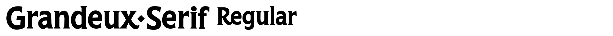 Grandeux Serif Regular image